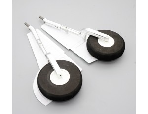 Taft-Hobby 1.45M Yak-11 V2 Camo Main Landing Gear Strut & Wheel Set Taft-Hobby 1.45M Yak-11 V2 Camo Main Landing Gear Strut & Wheel Set